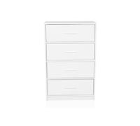 Commode ESTORIA 58x30x91cm 4 compartiments blanc