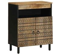 Commode Et Enfilade - vidaXL - bahut rangement - noir - 2 portes - style industriel - design scandinave - 60 x 33,5 x 75 cm &574567