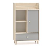 Commode Étagère Mevel 80x40x131Cm Couleur Au Choix 1-Porte