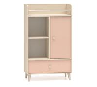 Commode Étagère Mevel 80x40x131Cm Couleur Au Choix 1-Porte