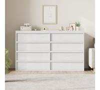 Commode Étroite Moderne avec 8 Tiroirs - Gain De Place, Design Contemporain pour Chambre, Salon Ou Entrée - Idéale Chambre d'enfant, Grande Capacité De Rangement