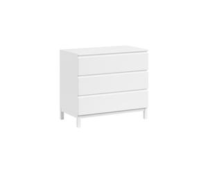 Commode eva 3 tiroirs blanc