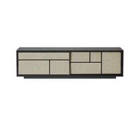 Design House Stockholm Table d'appoint Air. bas noir. rotin