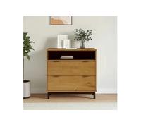 vidaXL Commode FLAM 80x40x80 cm bois de pin massif Marron