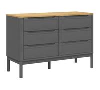 Commode FLORO gris bois de pin massif
