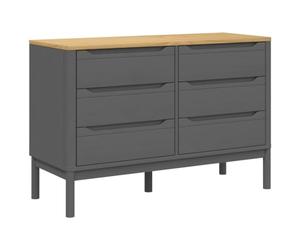 Commode FLORO gris bois de pin massif
