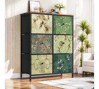 Commode Fortuna Lai avec 6 tiroirs en tissu, sideboard pour la cuisine, le bureau, l'entrée, armoire TV