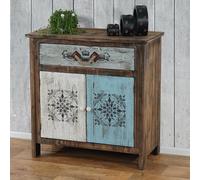 Mendler Commode Funchal Armoire Table d'appoint, Vintage, Shabby Chic, 84x80x40cm