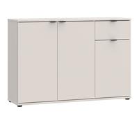 Commode - GANYMEDE - 3 portes - 1 tiroir - Sable - 119,8 x 34,1 x 82,3 cm