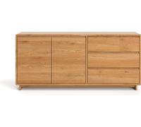 Commode Gloire en bois massif, 140 cm, chêne, scandinave