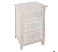 Commode ""Hina"" blanc 3 tiroirs - Atmosphera createur d'interieur - Blanc