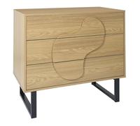 Commode - Home Deco Factory - Calypso - Spacieuse - Moderne - Marron Et Noir