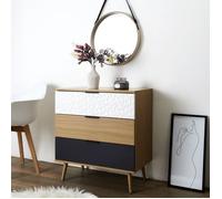 Commode - Home Deco Factory - Sven - 3 Tiroirs - Multicolore