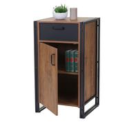 Commode Hwc-A27, 90x50x43cm, Aspect Chêne Multicolore