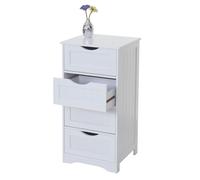 Commode MENDLER HWC-B65, 4 tiroirs, 82x40x35cm, blanc Blanc
