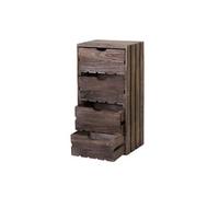 Commode HWC-C62, 4 tiroirs, 70x32x26cm brun shabby