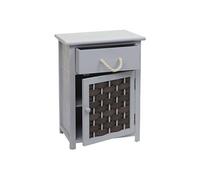 Commode HWC-K83 55x39,5x28,5cm gris poly rotin gris foncé
