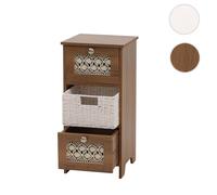 Mendler Commode HWC-O75 Bois Mélamine 63x30x30cm Marron