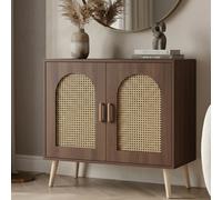 Mendler Commode HWC-P51 mélamine 79x80x40cm Marron