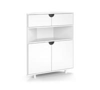 Commode Inaro, 79x96cm avec 4 compartiments, Blanc, Vicco 57957