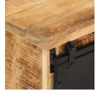 Commode intérieur - Brun - Buffet Armoire base - 80x30x55 cm - bois de manguier brut massif LL820