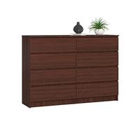 Commode K140 Wengé 138 cm 8 tiroirs façade Wengé 138x40x99 cm