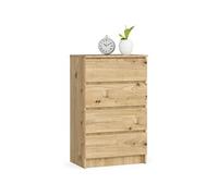 Commode K60 Chêne Artisan 60 cm 4 tiroirs façade Chêne Artisan 60x40x99 cm