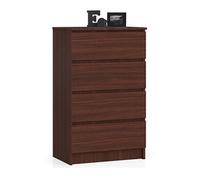 Commode K60 Wengé 60 cm 4 tiroirs façade Wengé 60x40x99 cm