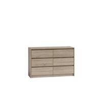 Commode - KARO - K120 - Chêne Sonoma - 6 tiroirs - Design moderne