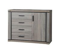 Commode Lorelie 102, Avec tiroirs et portes, Nombre de tiroirs: 4
