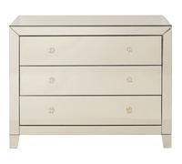 Commode Luxury champagne 3 tiroirs Kare Design