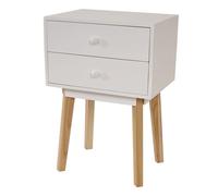 Commode Malmö T271, armoire, table d'appoint, design rétro 59x40x30cm blanc
