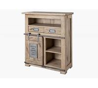 Commode Manguier beige laqué 75x36x90 (BxTxH) RAILWAY #352