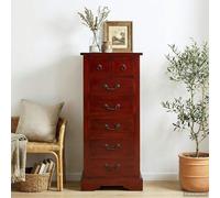 Commode Marron 45 x 35 x 100,5 cm Bois de Mahogany Massif vidaXL