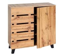 Commode MCW-M462 portes 88x80x34cm naturel