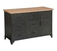 Commode métal et bois Cierna Atmosphera Noir G
