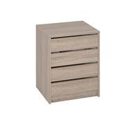 Commode Pegane Commode / Meuble de rangement coloris chêne cortez - Hauteur 61.4 x Longueur 50 x Profondeur 44 cm