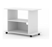 Commode Yogi à roulettes blanc mat