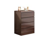 Commode moderne à 4 tiroirs pour chambre à coucher et salon Élégante pour décoration d'intérieur (marron)