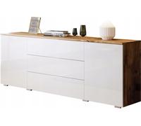 Commode moderne de 150 cm pour le salon, avec tiroirs, placards et façades en la