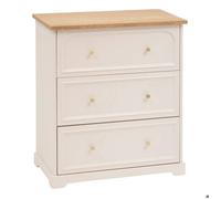 Atmosphera - Commode Mohea - 3 tiroirs - Ivoire