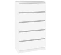Commode - MOTHINESSTO - Mothiness - Bois d'ingénierie - 60 x 36 x 103 cm - Blanc