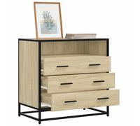 Commode noir 70x41x70 cm bois d'ingénierie coffre commode vidaXL