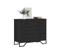 Commode noir 91x35,5x74,5 cm bois d'ingénierie 3295302
