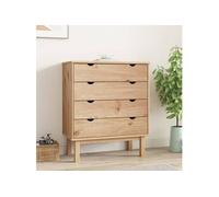 vidaXL Armoire à tiroirs 76,5x39,5x90 cm Bois de pin massif 348582