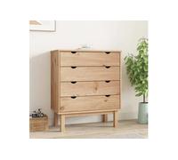 vidaXL Armoire à tiroirs 76,5x39,5x90 cm Bois de pin massif 348582