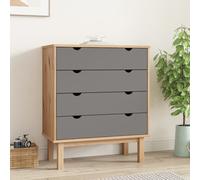 Commode OTTA Armoire de Rangement Salle de Séjour Bois de Pin Massif vidaXL