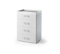 COMMODE POLYVALENTE À 4 TIROIRS AVEC PLATEAU EN BÉTON