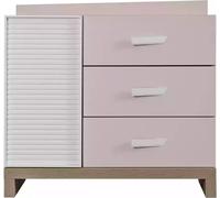 Commode pour enfants Commode Armoire Étagère de chambre d'enfant Rose Bois Moderne Nouveau