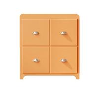 Commode rétro pour salon, chambre à coucher (orange)